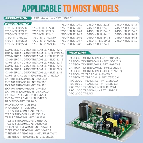 GooQee MC1648DLS 406077 Motor Controller Board Motherboard Replace ZE0824, Treadmill Control Board Compatible with Nordic Track(1750,2450,etc) / FreeMotion/Proform Treadmill - Image 2