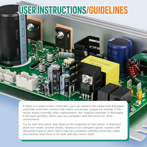 GooQee MC1648DLS 406077 Motor Controller Board Motherboard Replace ZE0824, Treadmill Control Board Compatible with Nordic Track(1750,2450,etc) / FreeMotion/Proform Treadmill - Image 4