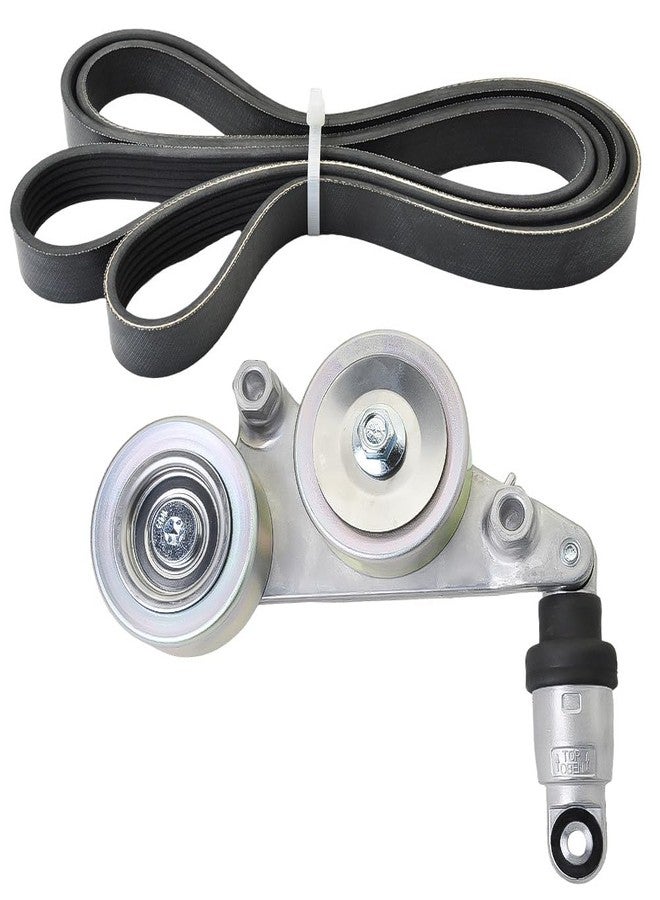 CNPAPC Serpentine Belt w/Tensioner Assembly fit Honda Accord Pilot Odyssey 3.5L - Image 1