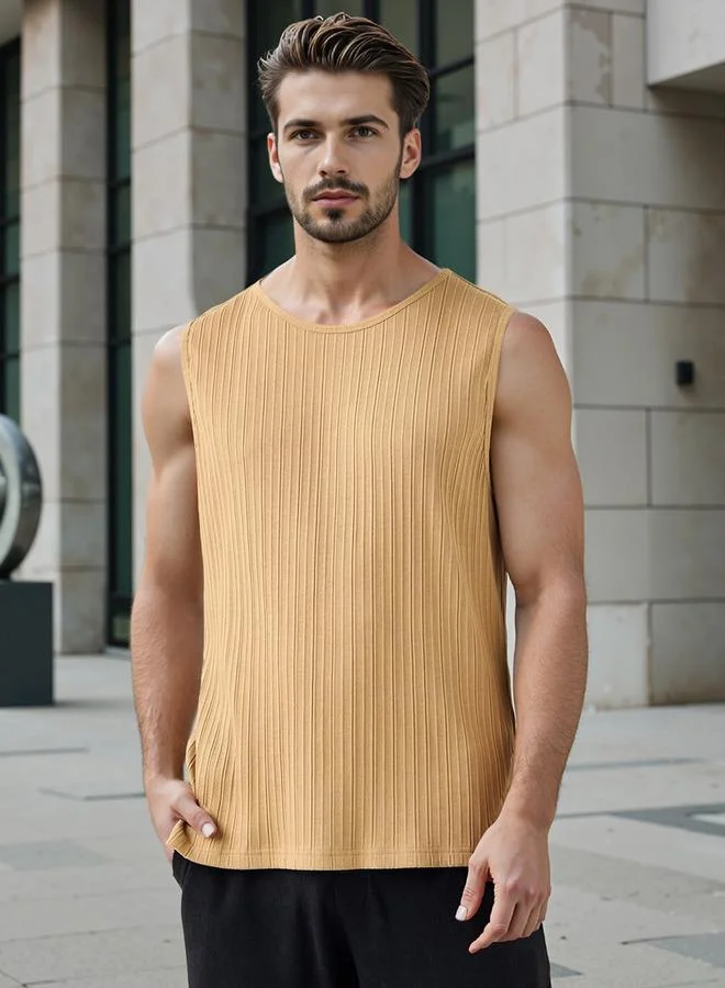 Iconic Iconic Textured Sleeveless T-shirt