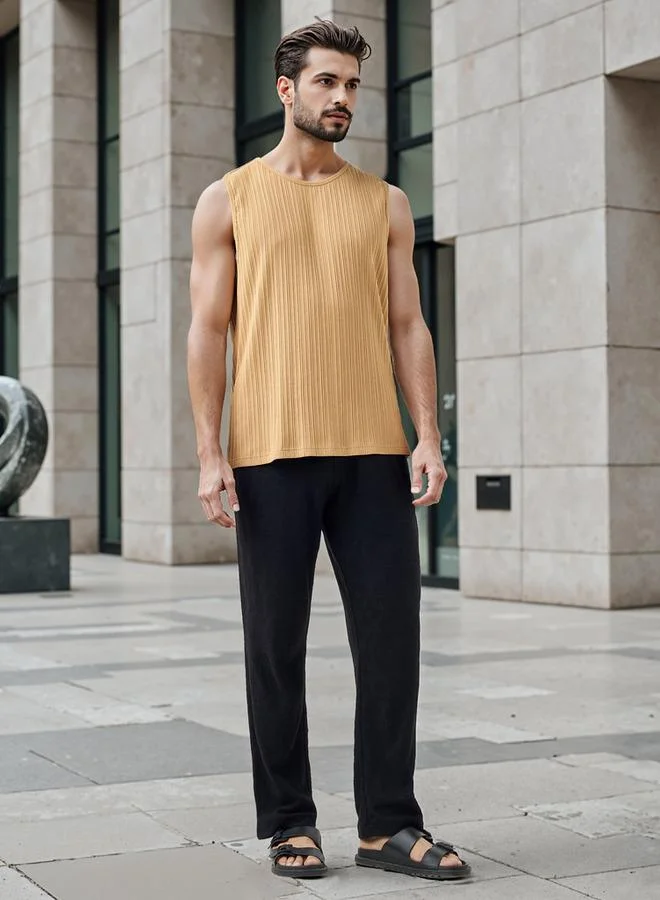 Iconic Iconic Textured Sleeveless T-shirt