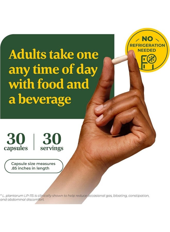 MegaFood ميغا فود بروبيوتيك هضمي - 12 سلالة من البروبيوتيك النباتي للنساء والرجال، 30 مليار وحدة تشكيل مستعمرة، دعم صحة الأمعاء، بروبيوتيك لصحة الهضم تساعد في تخفيف الغازات والانتفاخ العرضي، 30 كبسولة - Image 5