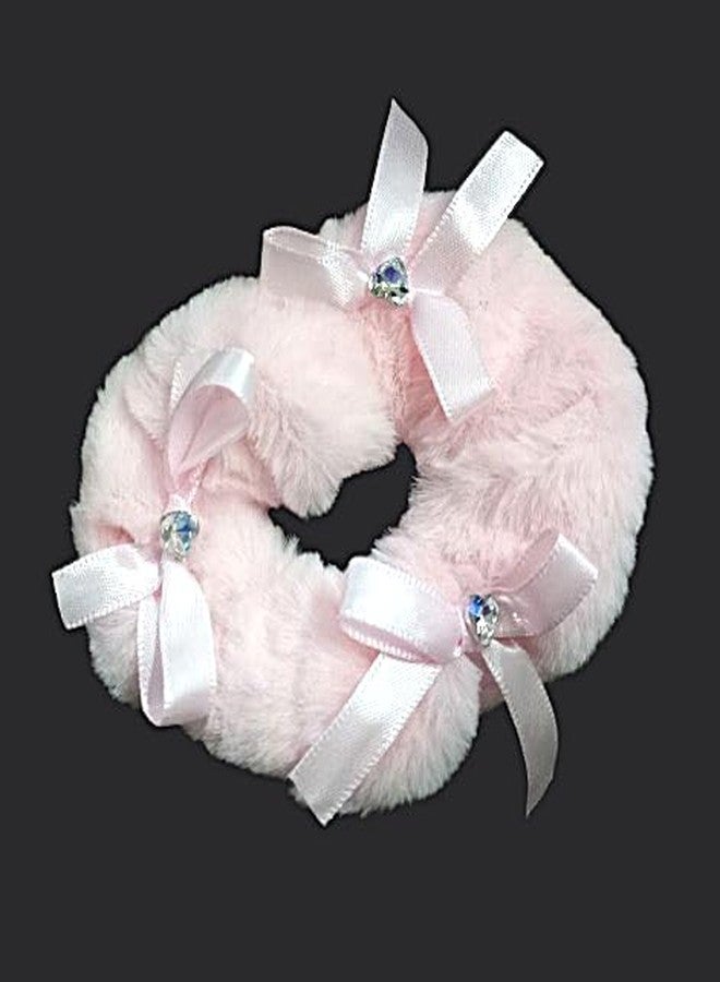 Plenteous ربطات شعر مخملية فاخرة مزينة بفيونكات - ربطات شعر مطاطية ناعمة وسميكة للنساء والفتيات - ربطات شعر عصرية وأنيقة، عبوة متعددة الألوان من 3 قطع - Image 5