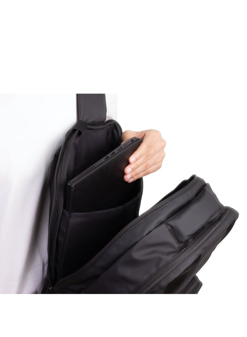 Ar supply AR Summit Backpack by Arij Bags | Laptop Backpack, Water-Resistant, Padded Laptop Compartment, Multiple Pockets, Travel and Daily Use (42 × 30 × 14 cm) (Black) - Image 3
