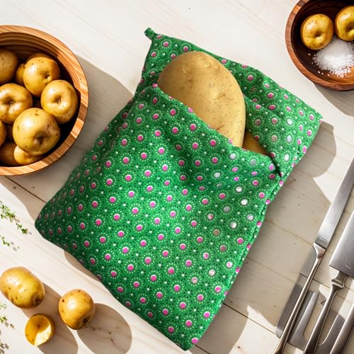 UMOKO Reusable Microwave Potato Bags, 10.5" x 8.5", Set of 2, for Baked Potatoes, Sweet Potatoes, Corn and More - Image 4