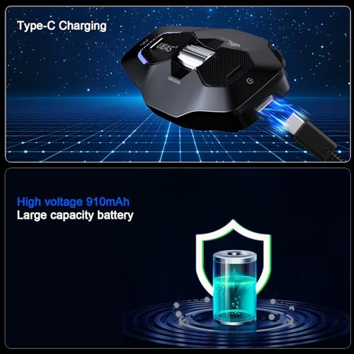 iSunergy X10 Motorcycle Helmet Bluetooth Headset, 10 Riders Mesh 4.0 Motorcycle Intercom, Communication Systems with Music Share, Dual Noise Reduction, Voice Assistant, IP67, Black - Image 5