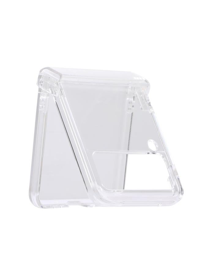 اس-توب جراب شفاف لهاتف Samsung Galaxy Z Flip3 5G Hinge Folding PC - Image 2