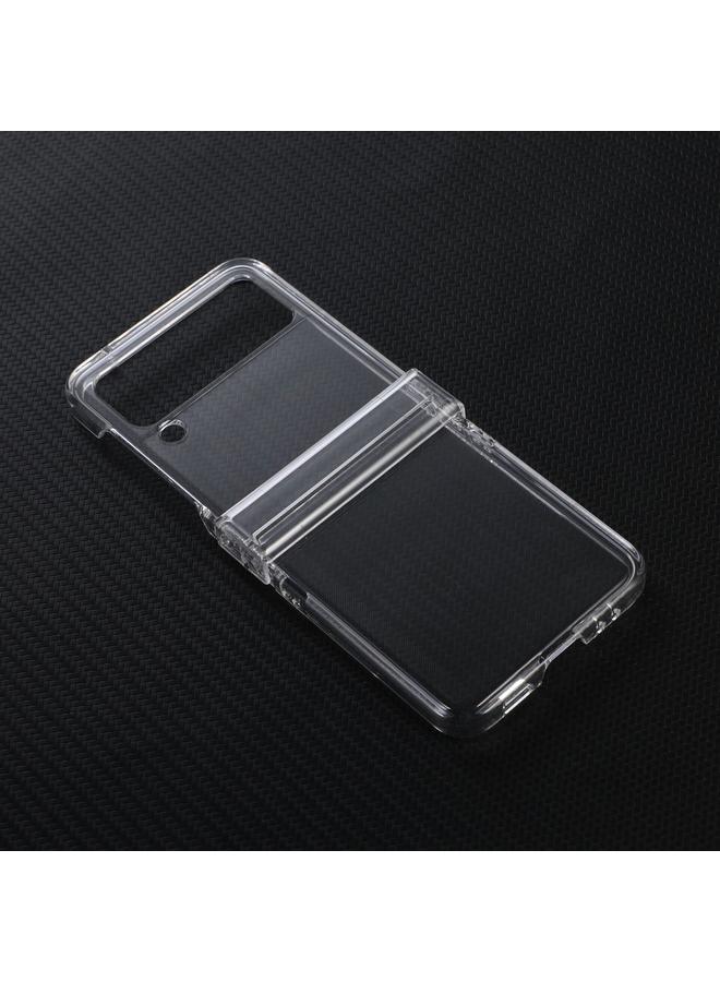 اس-توب جراب شفاف لهاتف Samsung Galaxy Z Flip3 5G Hinge Folding PC - Image 3