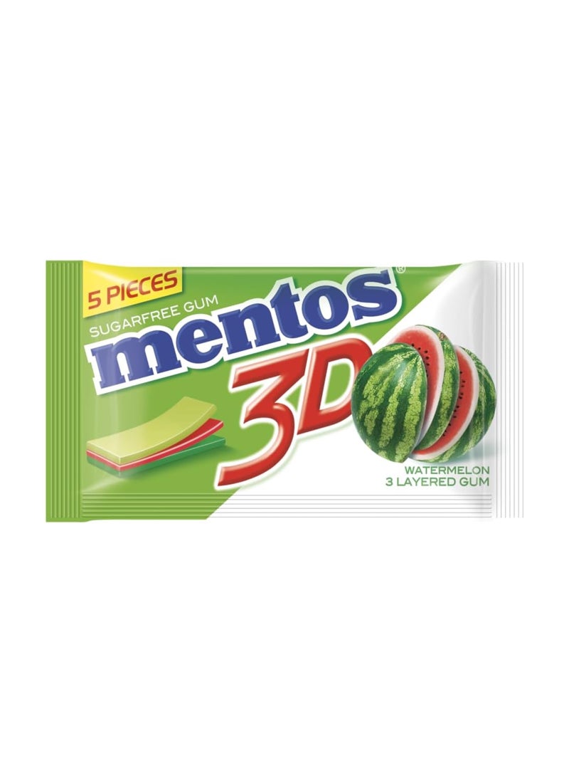 Mentos 3D Watermelon Chewing Gum - Image 1