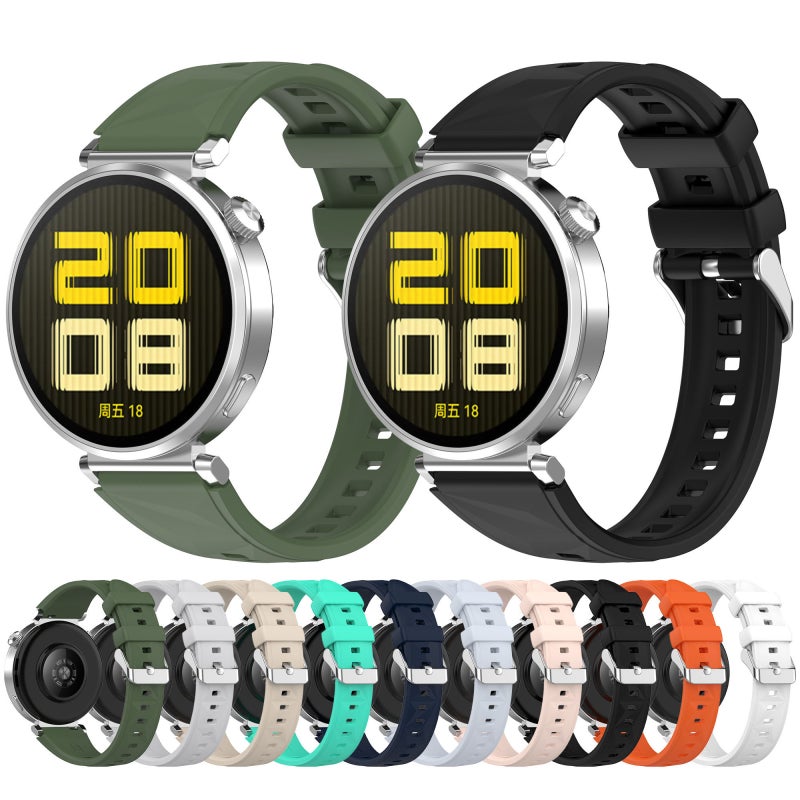 erorex For Huawei Watch Gt 5 Pro 42Mm Quick Release Silicone Watch Band(Orange) - Image 5