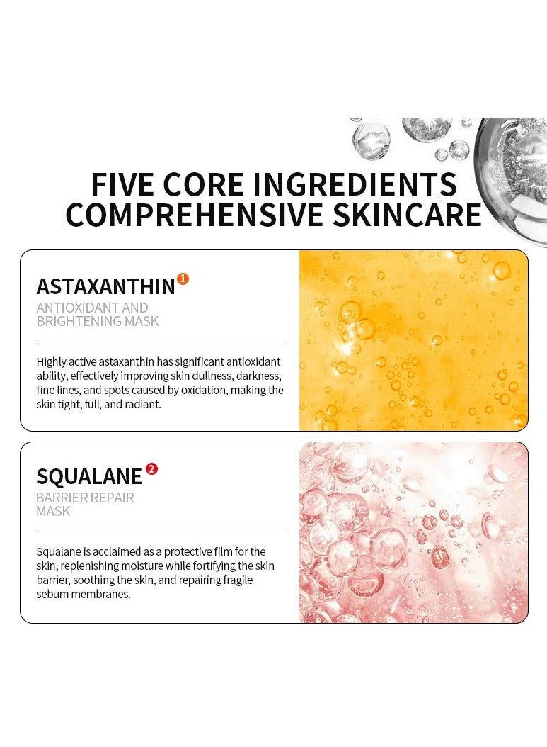 Kormesic استاكسانثين مشرق ومكافحة الشيخوخة قناع 25 مل-5 عبوات - Image 4