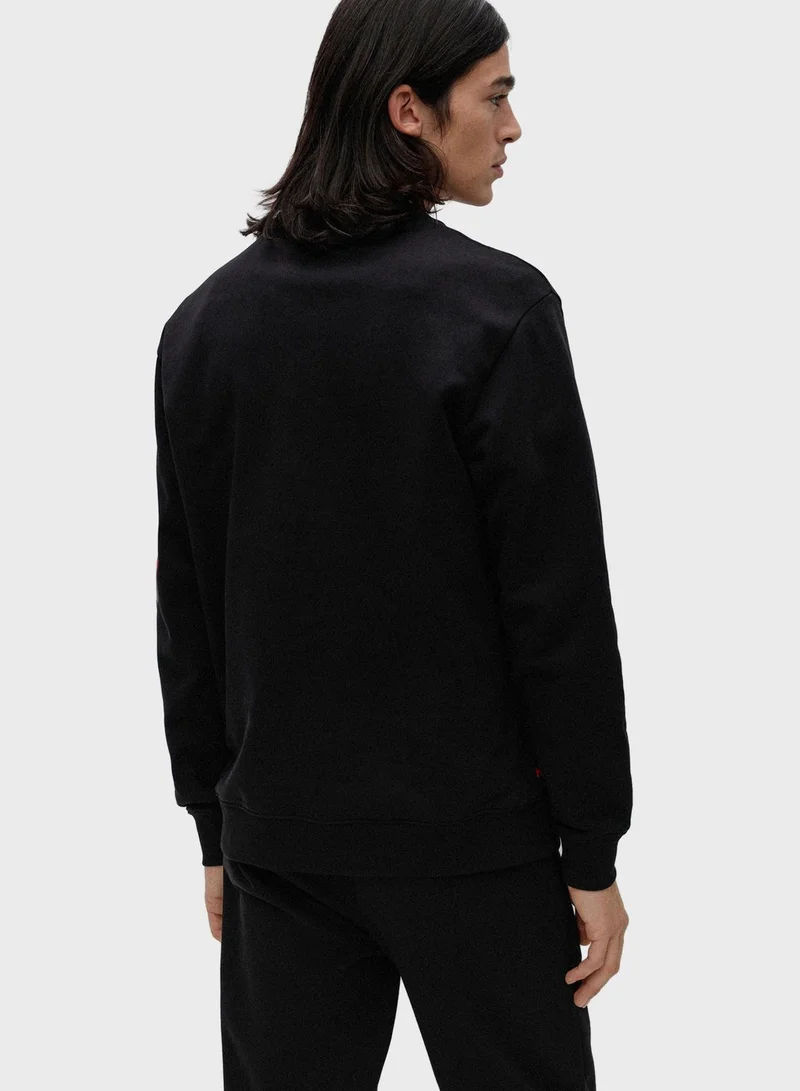 HUGO Logo Sleeve Sweatshirt