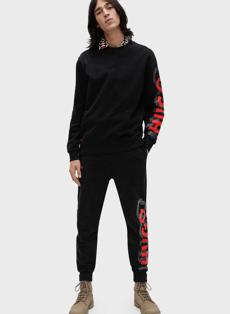 HUGO Logo Sleeve Sweatshirt