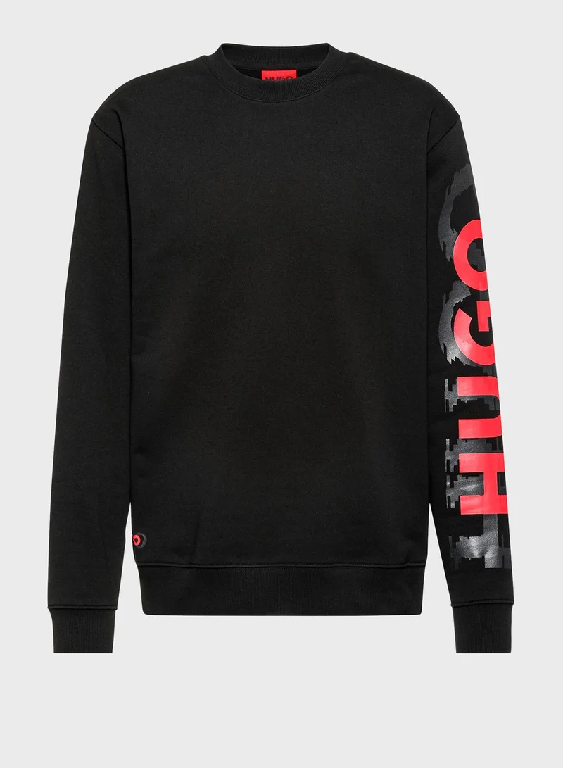 HUGO Logo Sleeve Sweatshirt