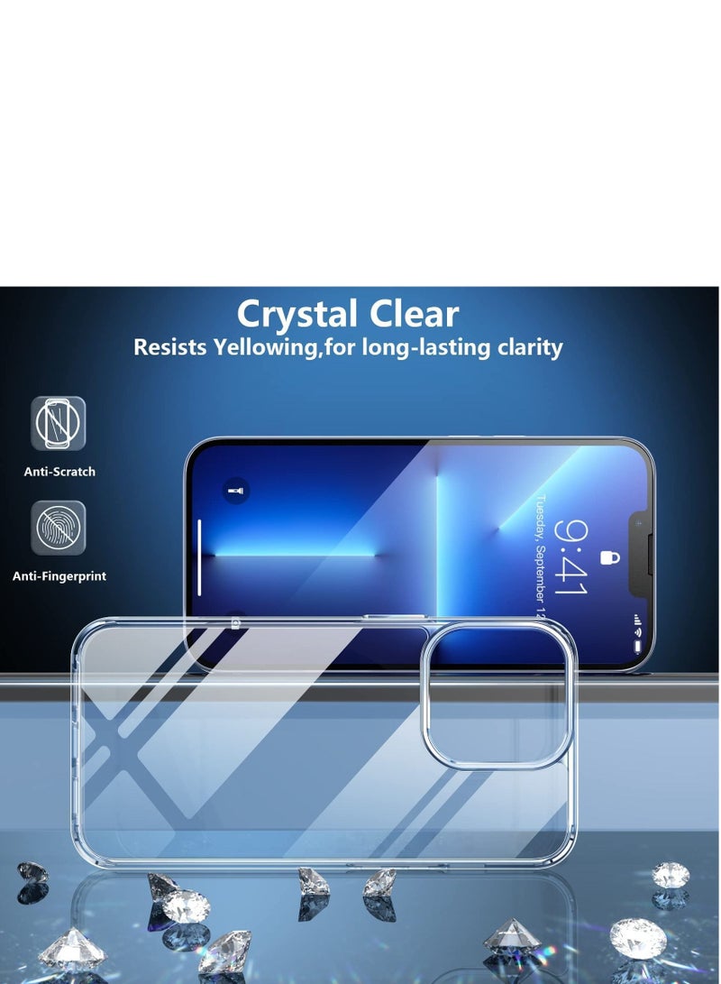 جراب واقٍ لهاتف iPhone 14 Pro Max شفاف من مادة TPU الناعم المقاوم للخدش ومقاوم للخدش ومضاد للسقوط غطاء جراب كريستال رفيع رفيع متوافق مع iPhone 14 Pro Max 6.7 بوصة - Image 3