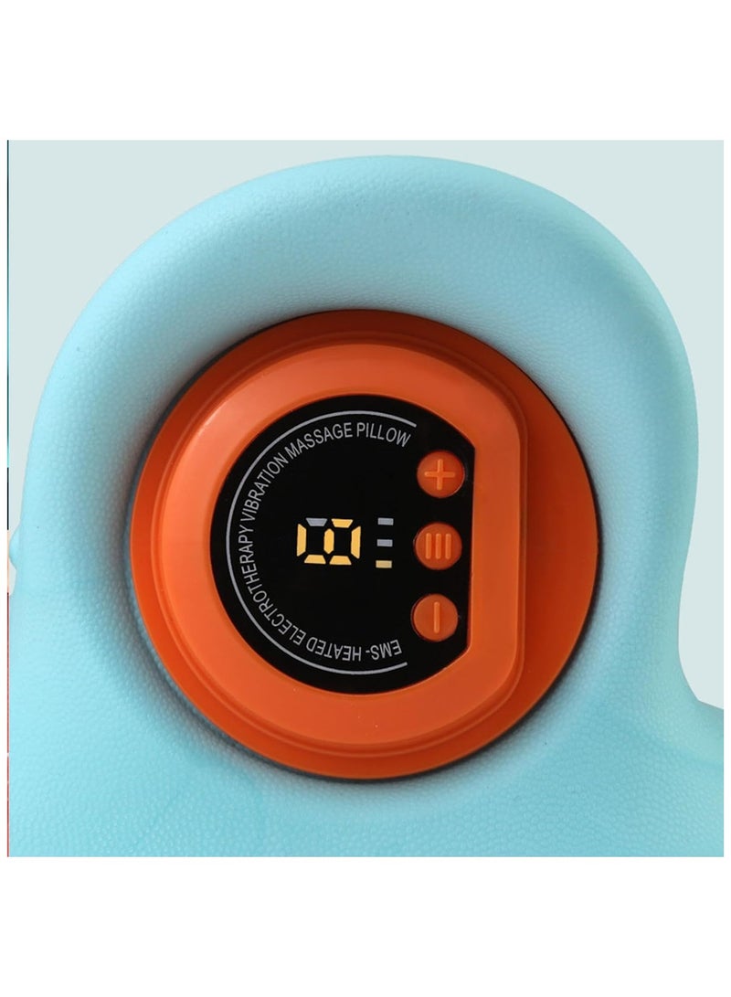 general Neck Massager Portable Shiatsu Massage Pillow Cervical Traction Device for Back Neck and Shoulders Heated Neck and Shoulder Relaxer - Image 3