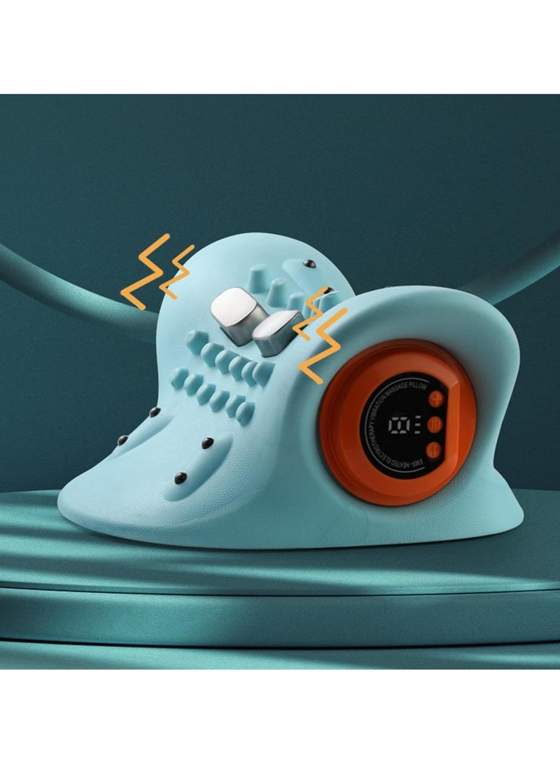 general Neck Massager Portable Shiatsu Massage Pillow Cervical Traction Device for Back Neck and Shoulders Heated Neck and Shoulder Relaxer - Image 4