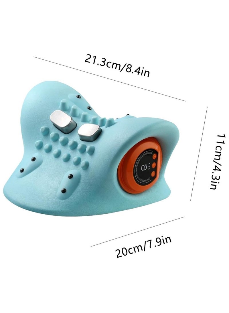 general Neck Massager Portable Shiatsu Massage Pillow Cervical Traction Device for Back Neck and Shoulders Heated Neck and Shoulder Relaxer - Image 5