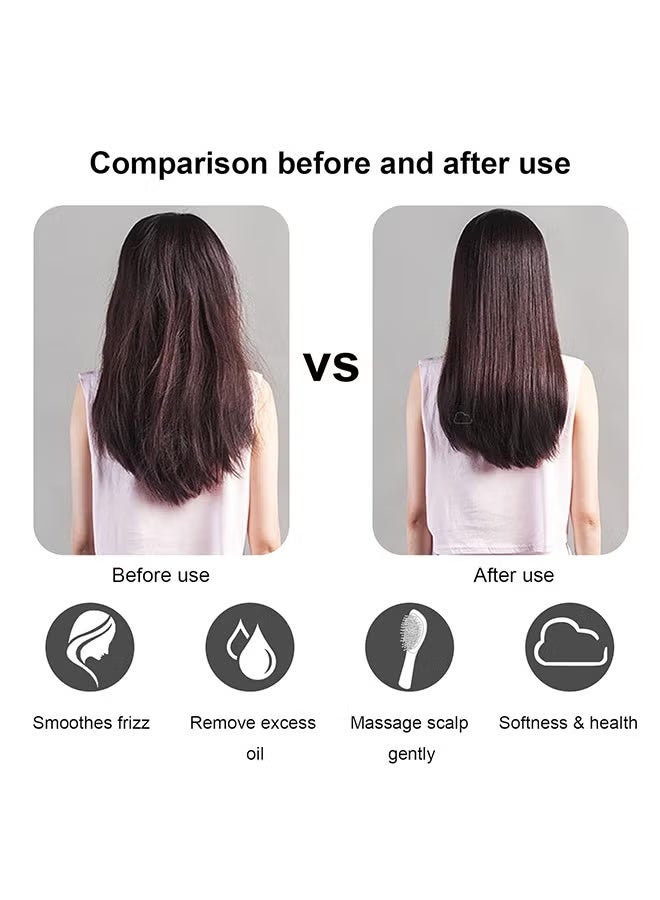 HTKCRX Hair Brush - Mini Massage Natural Wooden Brush Stimulating Massage Scalp For Women Men Kids - Anti-Static - Dry/Wet Hair Brush To Tangle For All Hair Types - Image 4