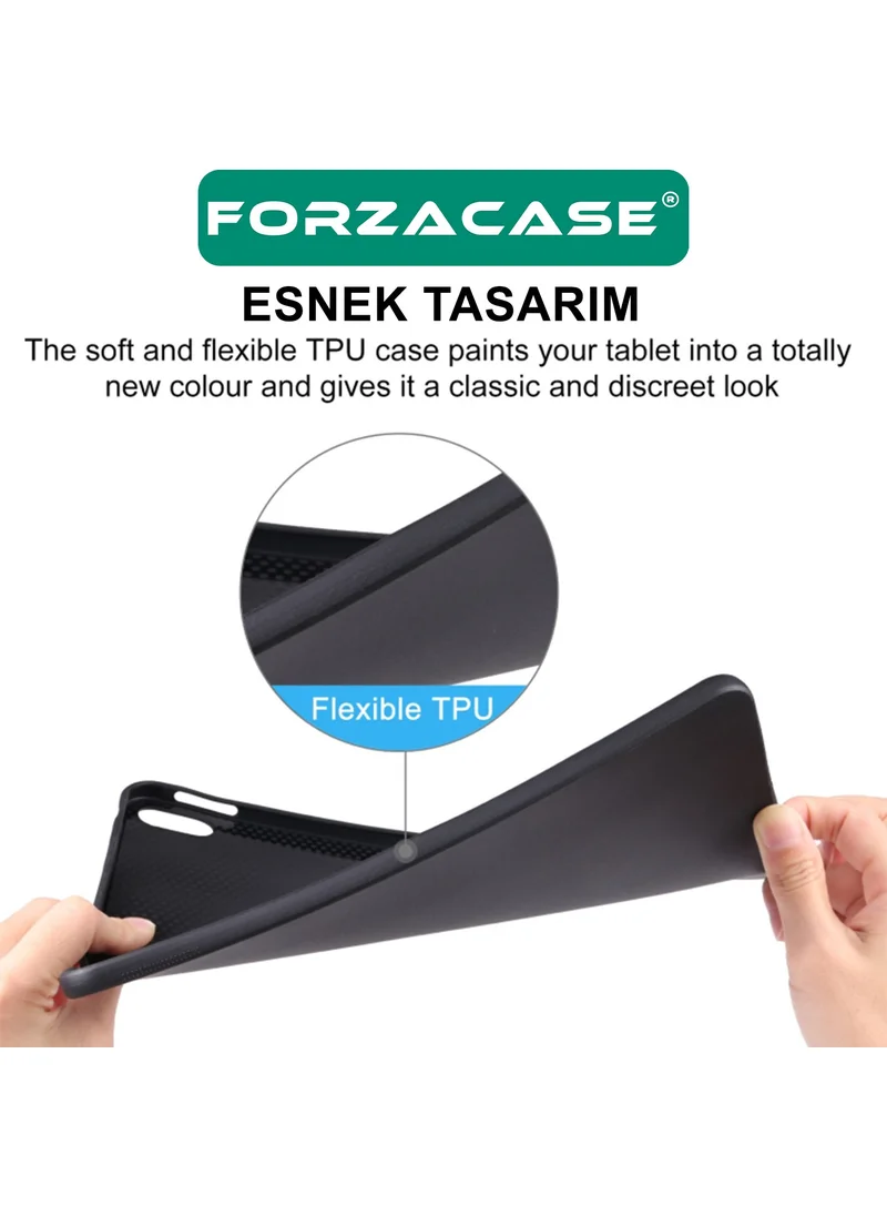 Forzacase iPad Pro 12.9 2020 Tablet Compatible Silicone Case Black - FC155
