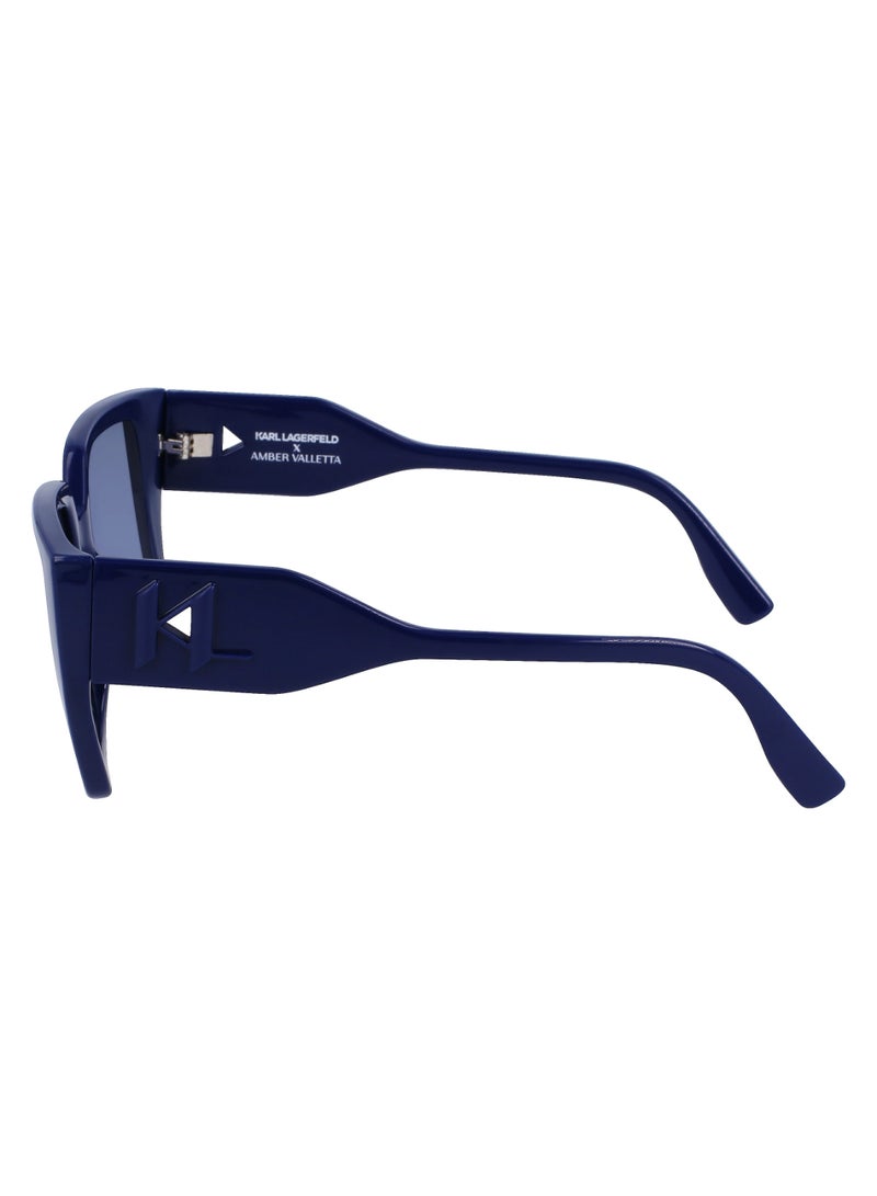 Karl Lagerfeld نظارات شمسية كاملة الإطار من RPET حقن كارل لاغرفيلد KL6098S 5219 (400) زرقاء - Image 4