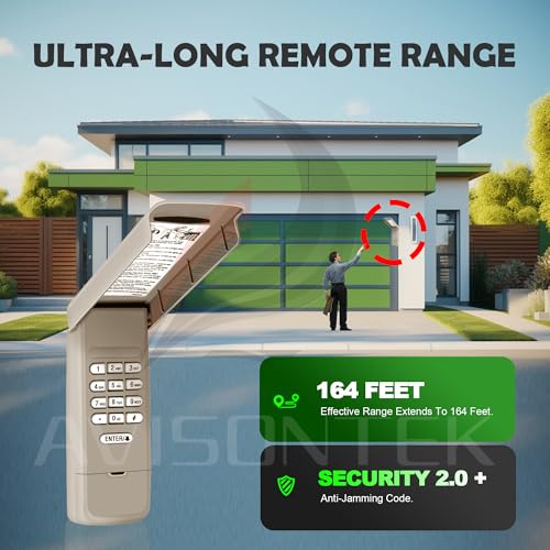 Avisontek Universal Keypad for Sears Craftsman Garage Door Opener, CMXZDCG440, Wireless Keyless Entry, FCC Certified, 3-Year Warranty - Image 5
