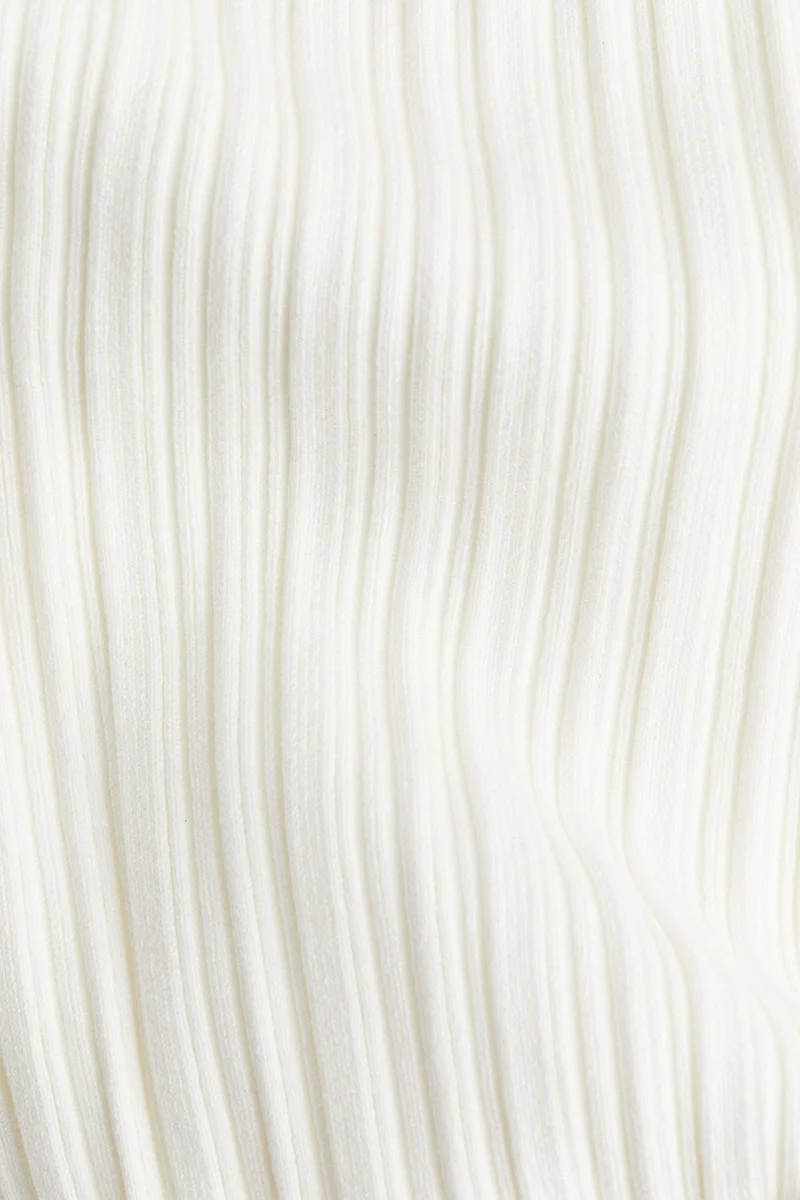 H&M Rib-knit off-the-shoulder dress