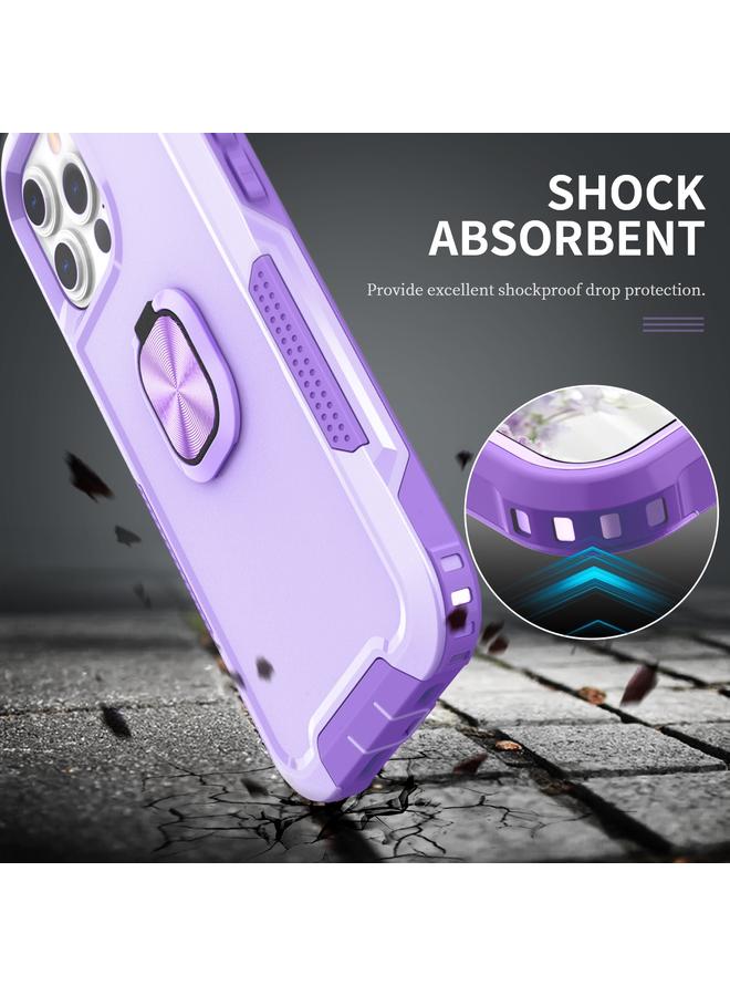 اس-توب جراب لهاتف iPhone 12 Pro Max 3 في 1 PC + جراب هاتف TPU مع حامل حلقي - Image 4