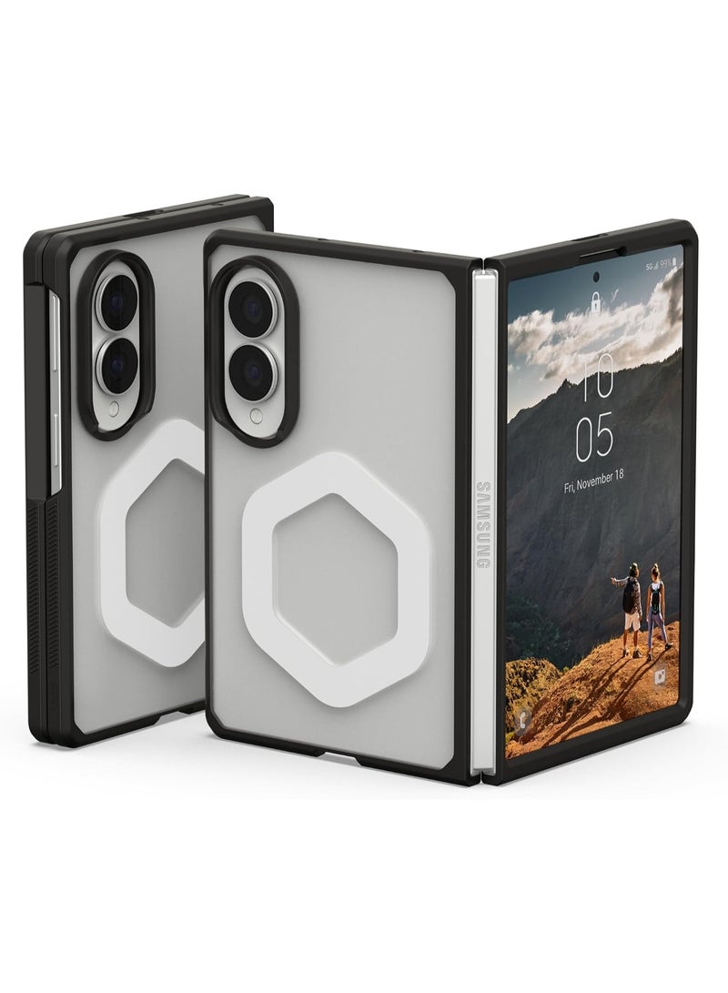 UAG Urban Armor Gear Mouve Case for Samsung Galaxy Z Fold 8, MagSafe Compatible, Qi Wireless Charging Support, Military-Grade Drop Protection, Open Hinge Design Cover - Ice - Image 1