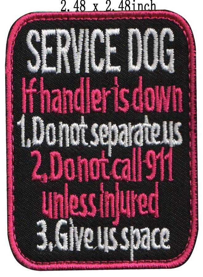 ODSP Service Dog Patch Not All Disabilities are Visible, Do My Job Not for Your Entertainment, Medical Alert, If Handler is Down, We are A Team Forever, Do Not Distract Fastener Hook and Loop Patches - Image 5