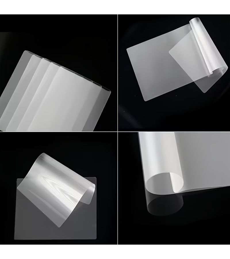 Transparent Plastic Sealed Sheets 100 Pack 5 Mil Thick 3.75x5.32 Inches Heat Press Laminated - Image 3