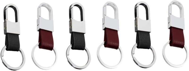 NOLITOY 3sets Keychain for Car Keys Metal Key Holder Keychain Rings Simple Practical Durable Material Easy to Use Perfect Present 2pcs*3 - Image 1
