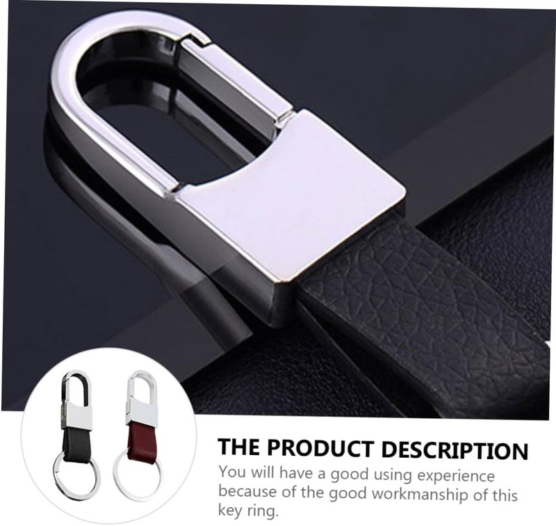 NOLITOY 3sets Keychain for Car Keys Metal Key Holder Keychain Rings Simple Practical Durable Material Easy to Use Perfect Present 2pcs*3 - Image 4