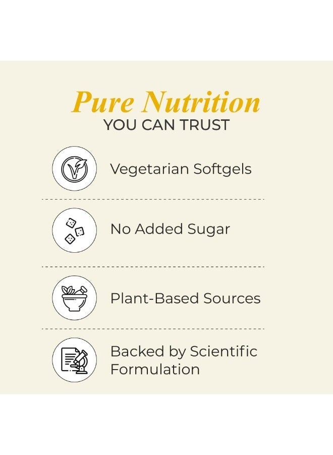 Nutrela Patanjali Omega 3 6 7 9 vegetarian softgels, pack of 2 - Image 4