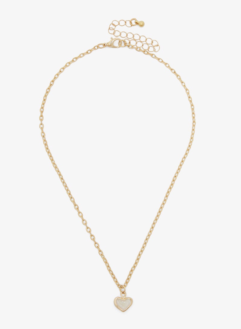 Ginger Multi layered Heart Charm Necklace - Image 2