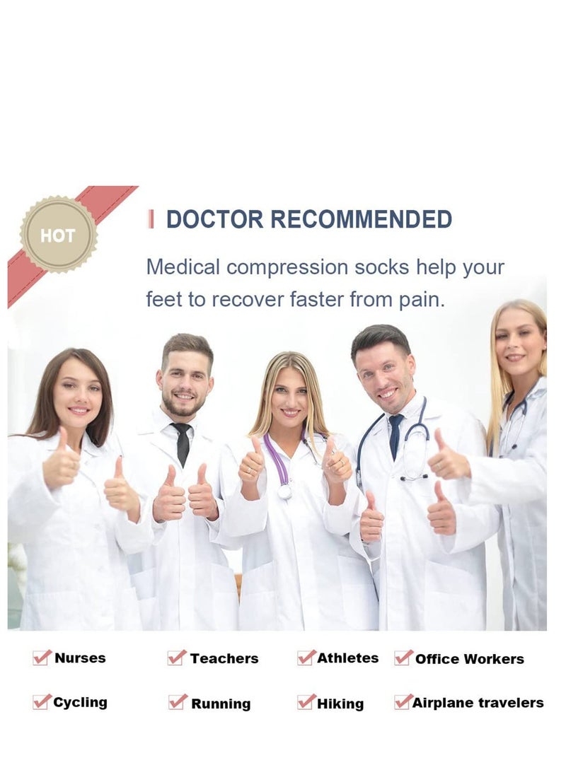 SYOSI - Ankle Compression Sleeve for Sprained Ankles Open Toe Сompression Socks Breathable Elastic Thin Brace for Swelling Plantar Fasciitis Sprain - Image 1