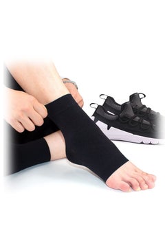 Ankle Compression Sleeve for Sprained Ankles Open Toe Сompression Socks Breathable Elastic Thin Brace for Swelling Plantar Fasciitis Sprain