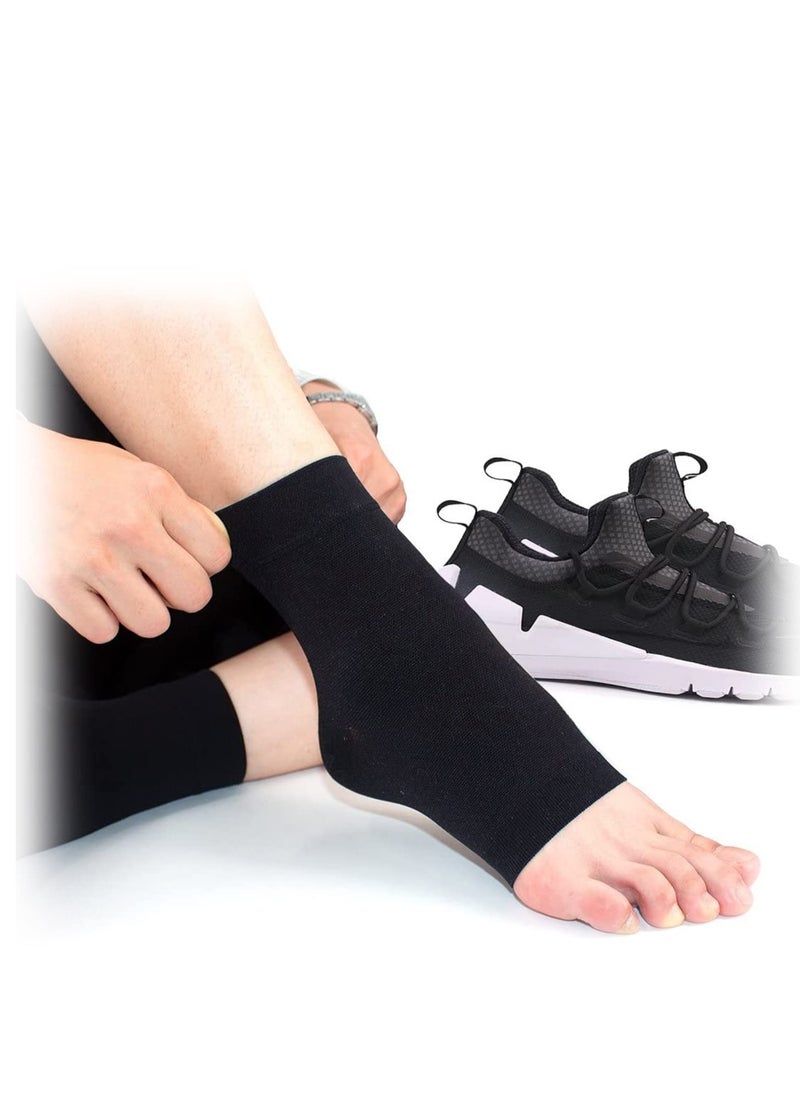 SYOSI - Ankle Compression Sleeve for Sprained Ankles Open Toe Сompression Socks Breathable Elastic Thin Brace for Swelling Plantar Fasciitis Sprain - Image 1