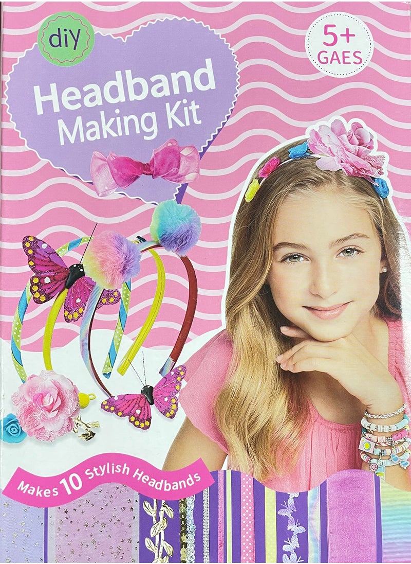 xppier DIY 12 Headband Kit Educational Toys for Girls to Create Unique Hair Bows Great Girl Gift and Craft for Girls  - Image 4