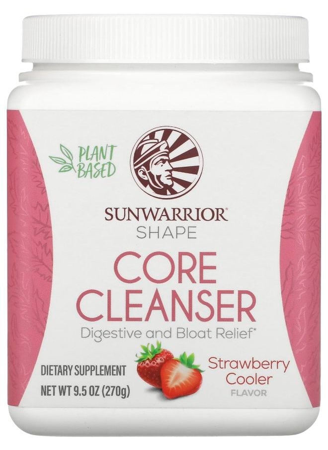 Sunwarrior - Shape Core Cleanser Strawberry Cooler 9.5 oz (270 g) - Image 1