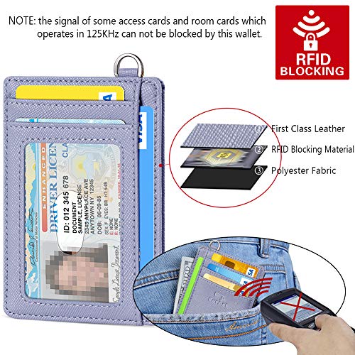 FurArt محفظة FurArt النحيفة البسيطة، محافظ جيب أمامية، حجب RFID، حامل بطاقات ائتمان للرجال - قناة زرقاء - Image 5