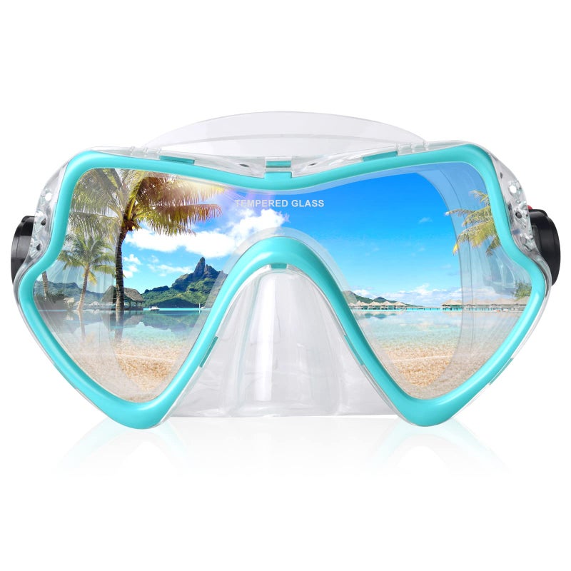 EXP VISION Adult Diving Mask Scuba Snorkel Mask with Tempered Glass Lens Professional Freediving Mask for Men Women Liquid Silicone Seal AntiFog Wide View Dive Mask for Underwater Swimming Ocean Exploration - Image 2