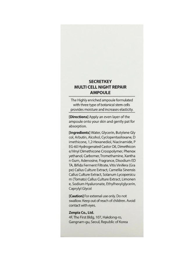 Secret Key Multi Cell Night Repair Ampoule Serum 50ml  - Image 4