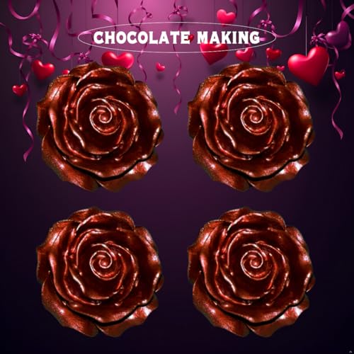 Fogilas Blooming Rose Flower Silicone Mold - Chocolate & Candy Molds, Wedding Cake Decorating Tools, Fondant Sugarcraft Cake Molds - Image 5