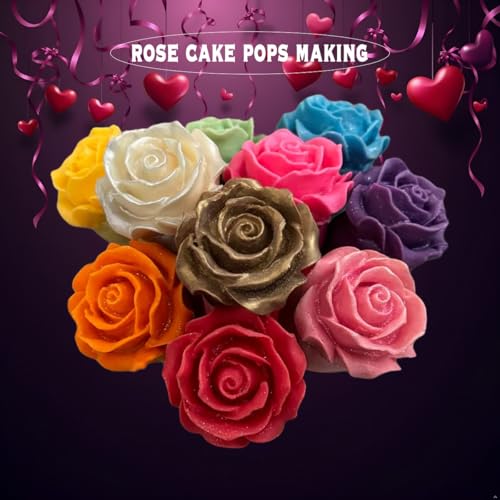 Fogilas Blooming Rose Flower Silicone Mold - Chocolate & Candy Molds, Wedding Cake Decorating Tools, Fondant Sugarcraft Cake Molds - Image 4