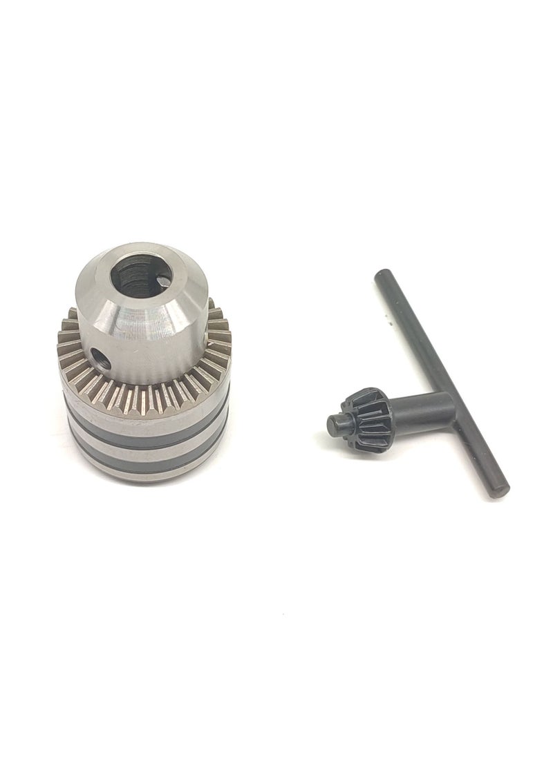 Portable drill head with black key 13 mm