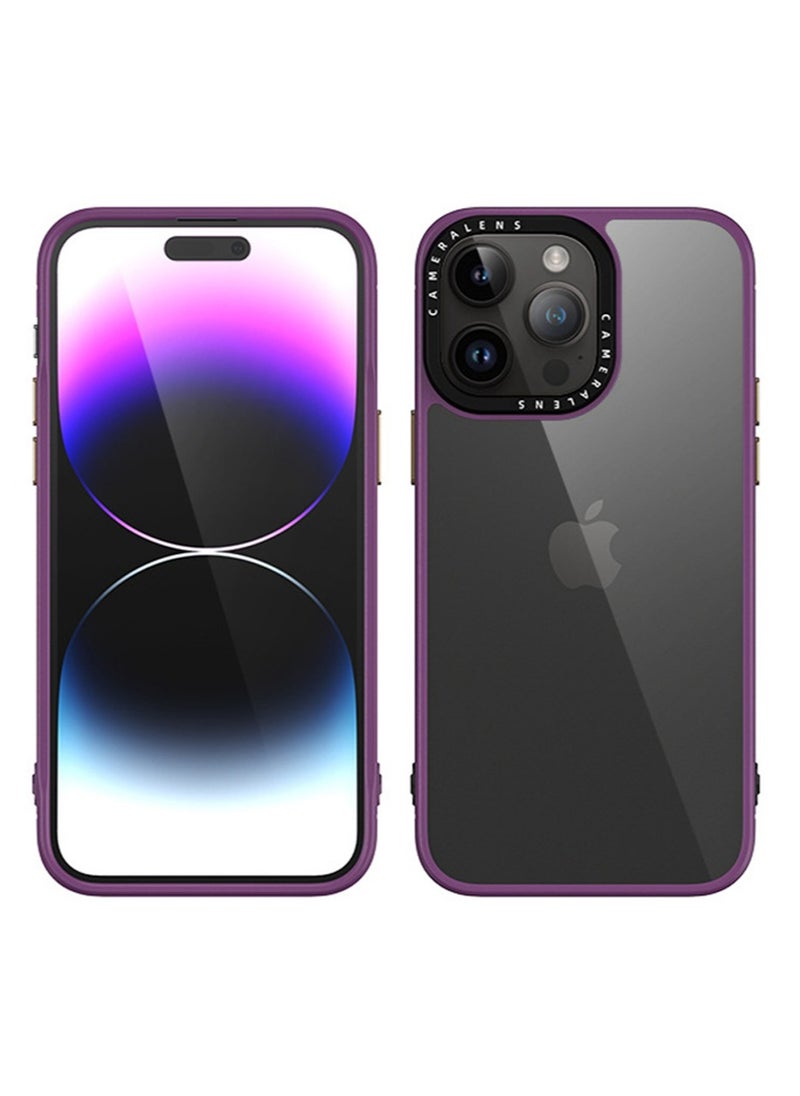 Generic - Compatible with iPhone 15 Pro Max Case Cover Transparent Hard Back Soft Flexible TPU Four Corner Bumper Scratch Resistant Shockproof Protection iPhone 15 Pro Max Anti-slip Back Cover - Image 1