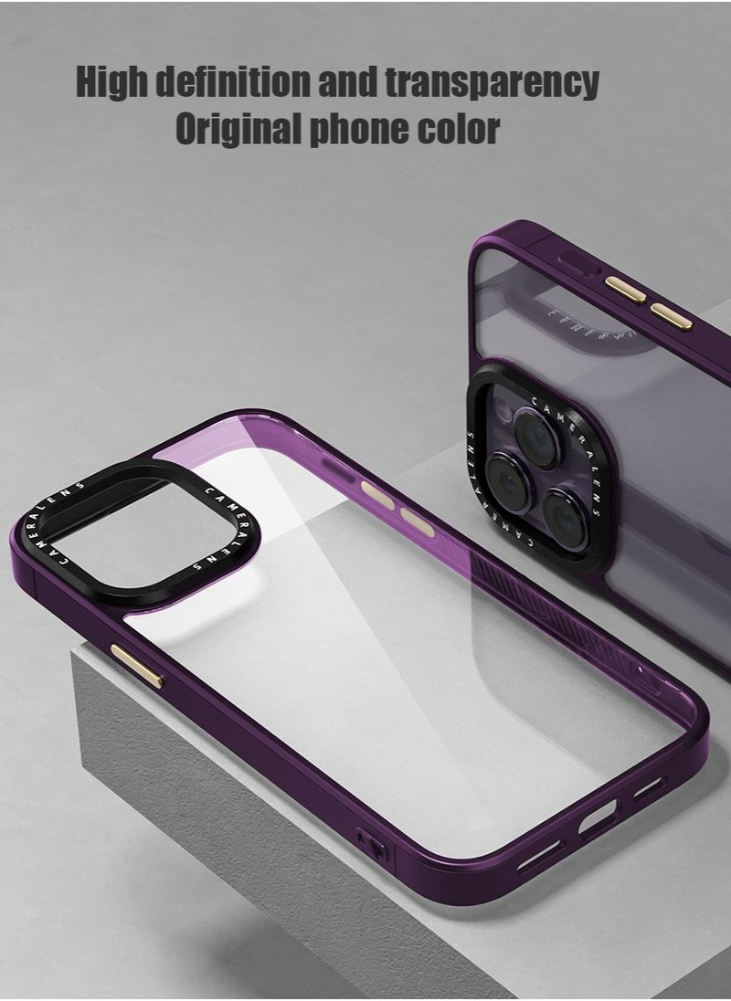 Generic - Compatible with iPhone 15 Pro Max Case Cover Transparent Hard Back Soft Flexible TPU Four Corner Bumper Scratch Resistant Shockproof Protection iPhone 15 Pro Max Anti-slip Back Cover - Image 1