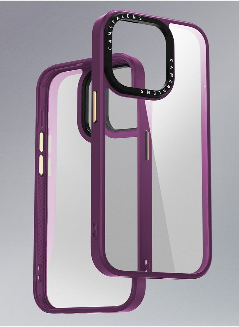 Generic - Compatible with iPhone 15 Pro Max Case Cover Transparent Hard Back Soft Flexible TPU Four Corner Bumper Scratch Resistant Shockproof Protection iPhone 15 Pro Max Anti-slip Back Cover - Image 1