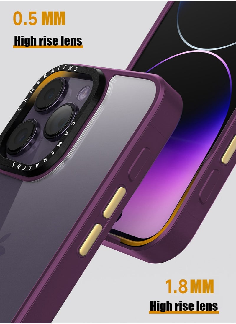 Generic - Compatible with iPhone 15 Pro Max Case Cover Transparent Hard Back Soft Flexible TPU Four Corner Bumper Scratch Resistant Shockproof Protection iPhone 15 Pro Max Anti-slip Back Cover - Image 1